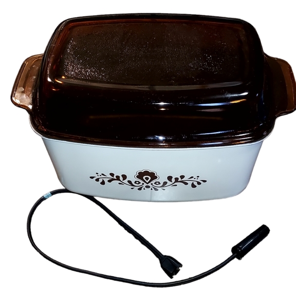 west bend slow cooker 7 qt Brown Beige Rectangle Casserole Baking Dish Cookware - Picture 2 of 6